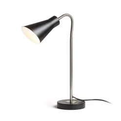   RENDL ANIKA asztali lámpa matt fekete matt nikkel 230V LED E27 15W