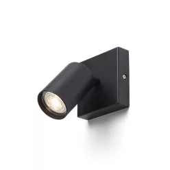 RENDL DUDE SQ felületre szerelhető fekete 230V LED GU10 9W