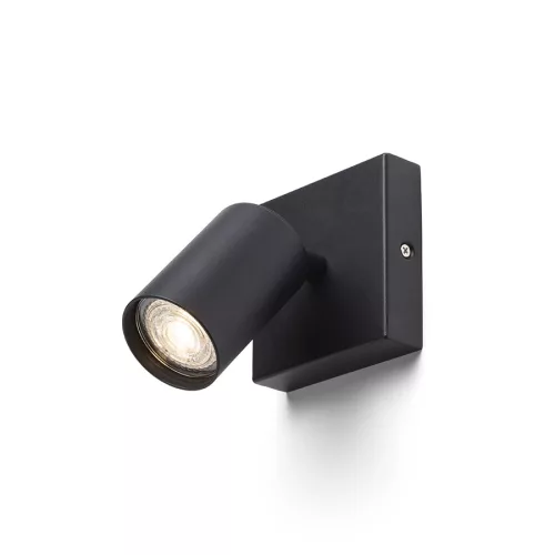 RENDL DUDE SQ felületre szerelhető fekete 230V LED GU10 9W