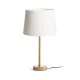 RENDL MAUI/AMBITUS 30 asztali lámpa Polycotton fehér/fa 230V LED E27 15W