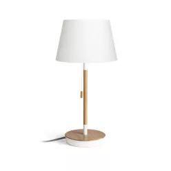   RENDL KEITH/ALVIS 24 asztali lámpa USB-vel fehér bükk 230V LED E27 11W