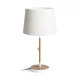 RENDL KEITH/AMBITUS 30 asztali lámpa USB-vel Polycotton fehér/bükk 230V LED E27 15W