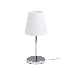   RENDL NYC/CONNY 15/15 asztali lámpa Polycotton fehér/króm 230V LED E27 11W