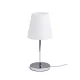 RENDL NYC/CONNY 15/15 asztali lámpa Polycotton fehér/króm 230V LED E27 11W