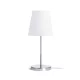 RENDL NYC/CONNY 15/15 asztali lámpa Polycotton fehér/nikkel 230V LED E27 11W