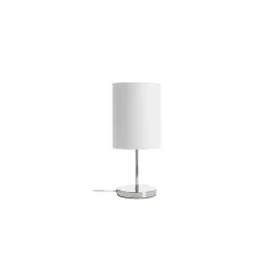   RENDL NYC/RON 15/20 asztali lámpa Polycotton fehér/króm 230V LED E27 15W
