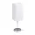RENDL NYC/TEMPO 15/30 asztali lámpa Polycotton fehér/króm 230V LED E27 15W