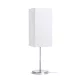 RENDL NYC/TEMPO 15/30 asztali lámpa Polycotton fehér/nikkel 230V LED E27 15W