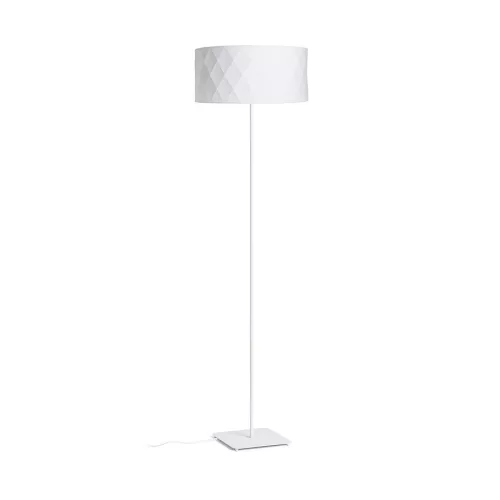 RENDL CORTINA/JAKARANDA állólámpa fehér/fehér textil/fém 230V LED E27 15W