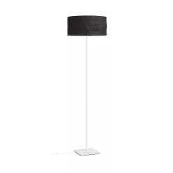   RENDL CORTINA/JAKARANDA állólámpa fekete/fehér textil/fém 230V LED E27 15W