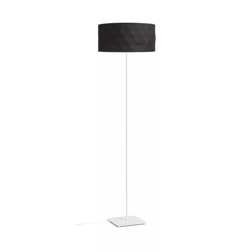 RENDL CORTINA/JAKARANDA állólámpa fekete/fehér textil/fém 230V LED E27 15W