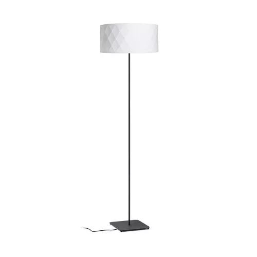 RENDL CORTINA/JAKARANDA állólámpa fehér/fekete textil/fém 230V LED E27 15W