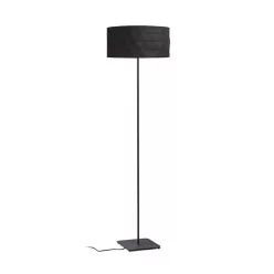   RENDL CORTINA/JAKARANDA állólámpa fekete/fekete textil/fém 230V LED E27 15W