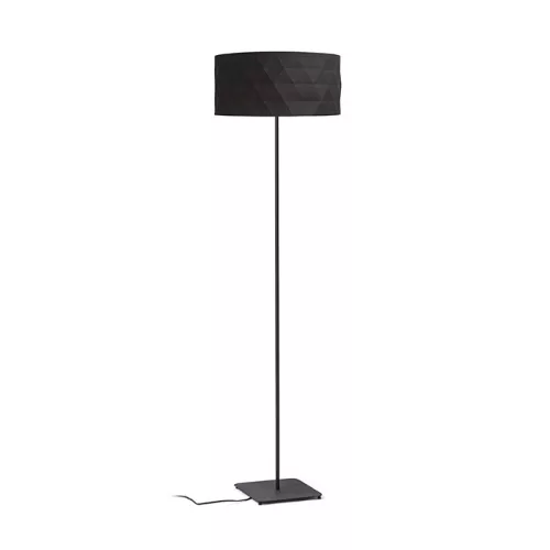 RENDL CORTINA/JAKARANDA állólámpa fekete/fekete textil/fém 230V LED E27 15W