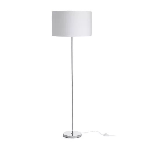 RENDL NYC/RON 40/25 állólámpa Polycotton fehér/króm 230V LED E27 15W
