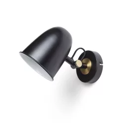RENDL DANNY fali lámpa fekete sárgaréz 230V LED E14 5W