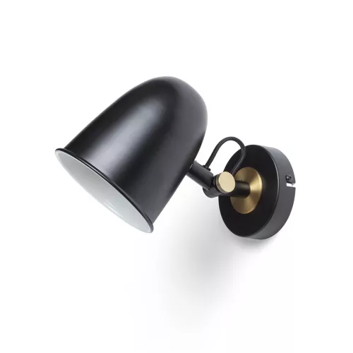 RENDL DANNY fali lámpa fekete sárgaréz 230V LED E14 5W