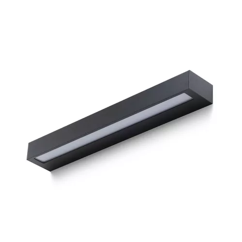 RENDL ASTER 50 fali lámpa fekete opálakril 230V LED 2x10W IP65 3000K