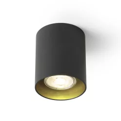   RENDL MANTOVA I mennyezeti lámpa fekete/gyöngyházarany 230V LED GU10 7W