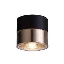   RENDL JUNIPER mennyezeti lámpa fekete/aranysárga 230V LED 15W 30° 3000K