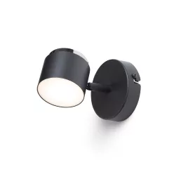   RENDL NOVA I fali lámpa fekete króm/opálakril 230V LED 4.2W 3000K