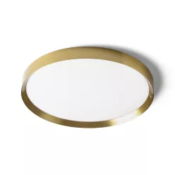   RENDL SOLEN 49 mennyezeti lámpa szálcsiszolt sárgaréz 230V LED 42W 3000K 4000K 6000K