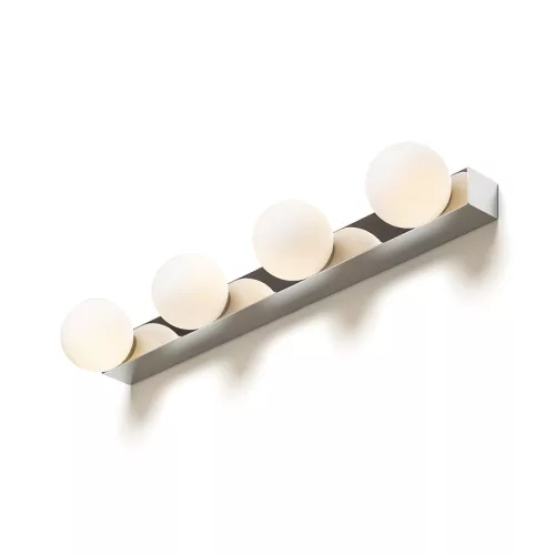 RENDL DOMINO IV fali lámpa króm/opálüveg 230V LED G9 4x6W IP44