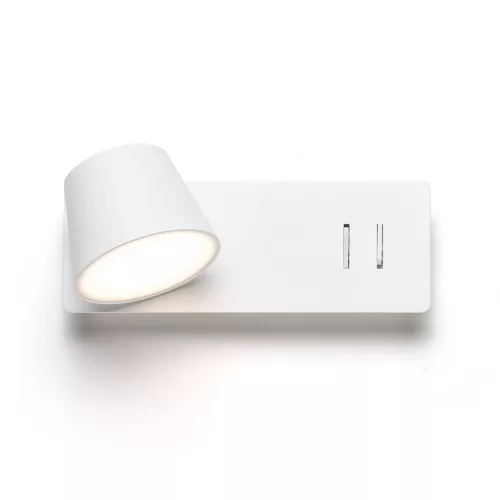 RENDL AMADEUS nástěnná s podsvícením bílá 230V LED 4+6W 3000K