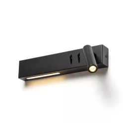   RENDL ODEON fali lámpa beépített háttérvilágítással fekete 230V LED 8+3W 30° 3000K