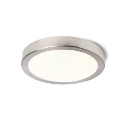   RENDL BARRY LED mennyezeti lámpa matt nikkel 230V LED 12W IP44 3000K