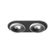 RENDL SHARM R II süllyesztett lámpa fekete/fehér 230V LED 2x10W 24° 3000K