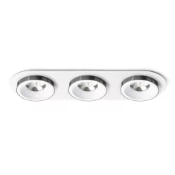   RENDL SHARM R III süllyesztett lámpa fehér fekete króm 230V LED 3x10W 24° 3000K
