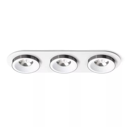 RENDL SHARM R III süllyesztett lámpa fehér fekete króm 230V LED 3x10W 24° 3000K
