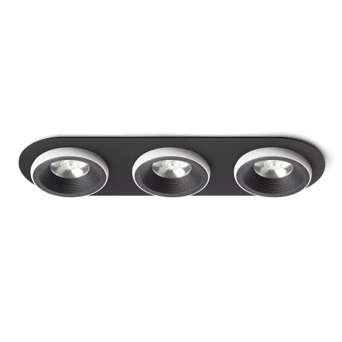 RENDL SHARM R III süllyesztett lámpa fekete/fehér 230V LED 3x10W 24° 3000K