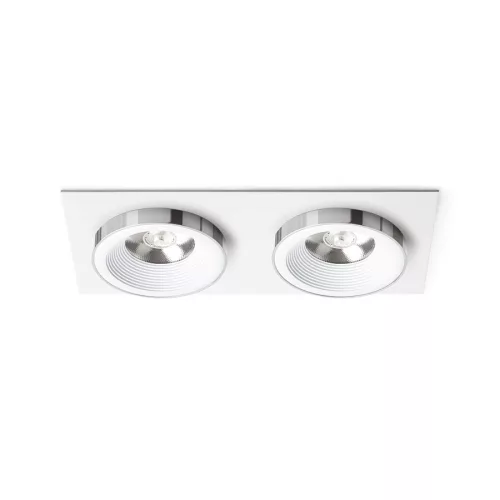 RENDL SHARM SQ II süllyesztett lámpa fehér króm 230V LED 2x10W 24° 3000K