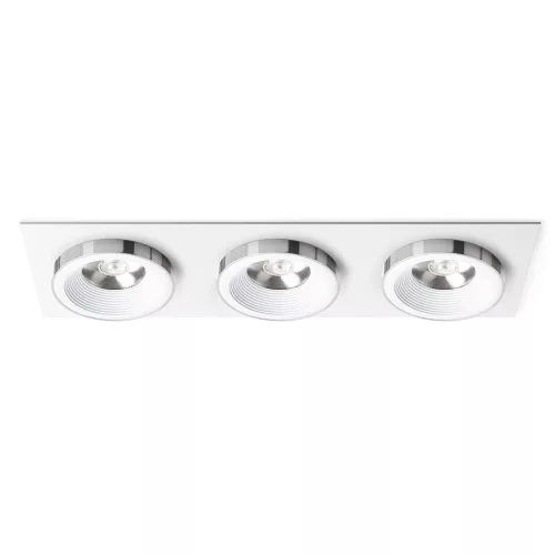 RENDL SHARM SQ III süllyesztett lámpa fehér króm 230V LED 3x10W 24° 3000K