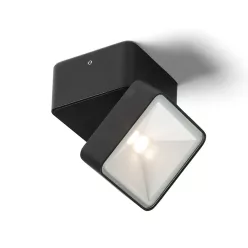   RENDL FLAVIO SQ felületre szerelhető fekete 230V LED 6W 110° IP54 3000K