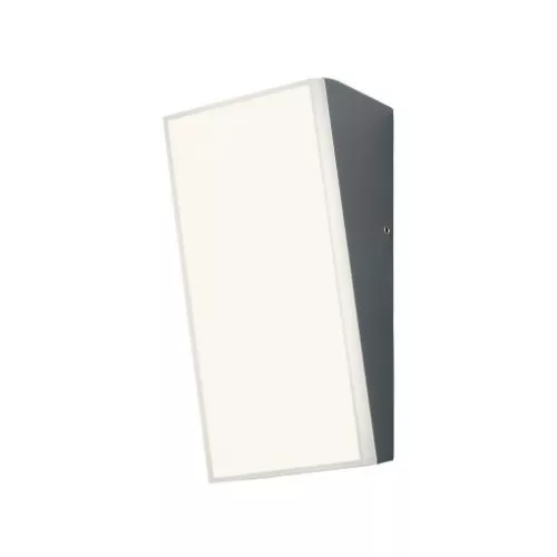 kültéri fali lámpa szürke színű vázzal és aluminium testtel kerti használatra redo-90020 - moretti.hu