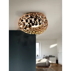 mennyezeti lámpa rose gold színű vázzal és fém testtel beltéri használatra schuller-266822n - moretti.hu