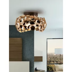 mennyezeti lámpa rose gold színű vázzal és fém testtel beltéri használatra schuller-266973n - moretti.hu