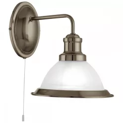 fali lámpa bronz színű vázzal és fém testtel beltéri használatra searchlight-1481ab - moretti.hu