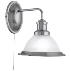 fali lámpa króm színű vázzal és fém testtel beltéri használatra searchlight-1481ss - moretti.hu