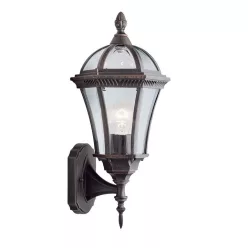 kültéri fali lámpa barna színű vázzal és fém testtel kerti használatra searchlight-1565 - moretti.hu