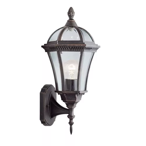 kültéri fali lámpa barna színű vázzal és fém testtel kerti használatra searchlight-1565 - moretti.hu