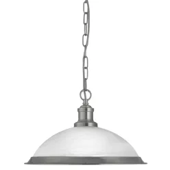 függesztett lámpa króm színű vázzal és fém testtel beltéri használatra searchlight-1591ss - moretti.hu
