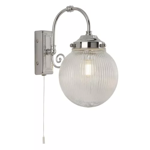 fürdőszobai tükörmegvilágító lámpa króm színű vázzal és üveg testtel beltéri használatra searchlight-3259cc - moretti.hu