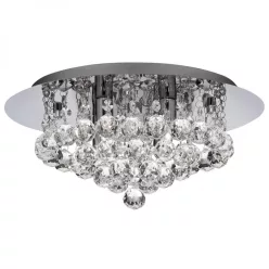 mennyezeti lámpa króm színű vázzal és fém testtel beltéri használatra searchlight-3404-4cc - moretti.hu