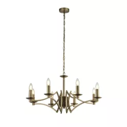 csillár bronz színű vázzal és fém testtel beltéri használatra searchlight-41312-8ab - moretti.hu