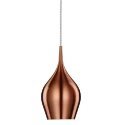 függesztett lámpa bronz színű vázzal és fém testtel beltéri használatra searchlight-6461-12cu - moretti.hu