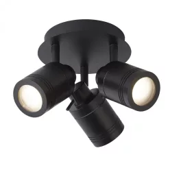 fürdőszobai mennyezeti lámpa fekete színű vázzal és fém testtel beltéri használatra searchlight-6603bk - moretti.hu